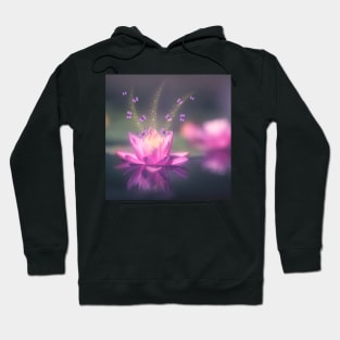 Aesthetic Lotus Flower and Butterflies Hoodie